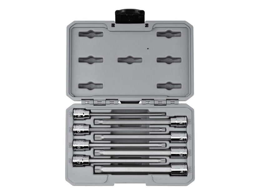 TEKTON 3/8 Inch Long Triple Square Bit Socket Set with Case (8-Piece) | SHB91318 Main image