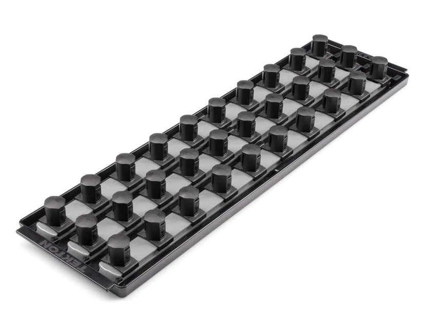 TEKTON 3/4 Inch Drive 3-Rail Socket Organizer Set, Gray (30-Tool) | OST37330 Main image