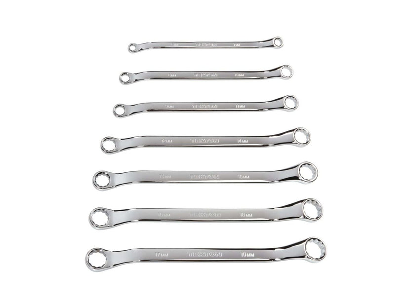 TEKTON 45-Degree Offset Box End Wrench Set, 7-Piece (6-19 mm) | WBE24007 Main image