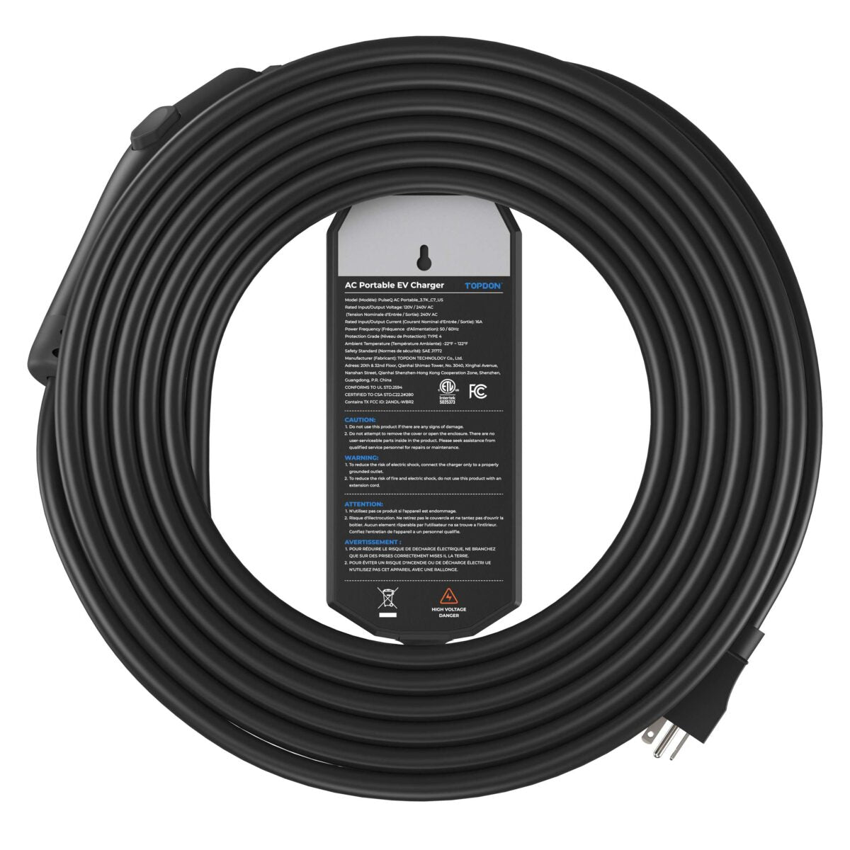 PulseQ AC Portable 16A - NEMA 6-20 Plug, 5-15 Adapter