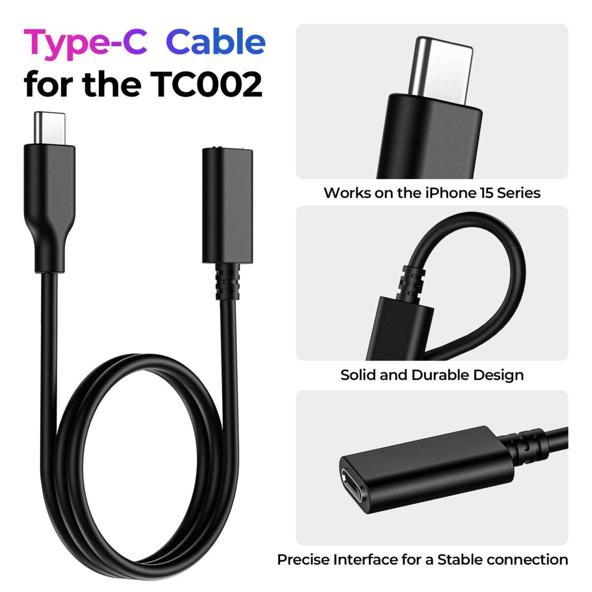 TC002 Lighting-to-Type-C Adapter Cable