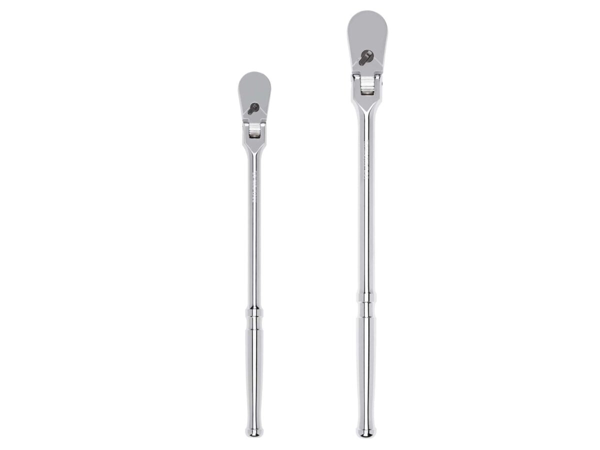 TEKTON 3/8, 1/2 Inch Drive Flex Head Long Ratchet Set, 2-Piece (12, 14 in.) | SRH99201 Main image