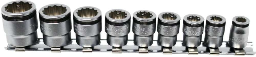 1/4 SQ. DR. SOCKET SET 7/32 - 9/16 NUT GRIP, 12 POINT 9 PIECES Main image