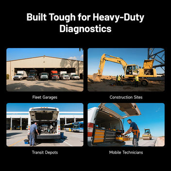 Topdon ArtiDiag HD - 5-inch Heavy-Duty Scan Tool w/ Service Functions