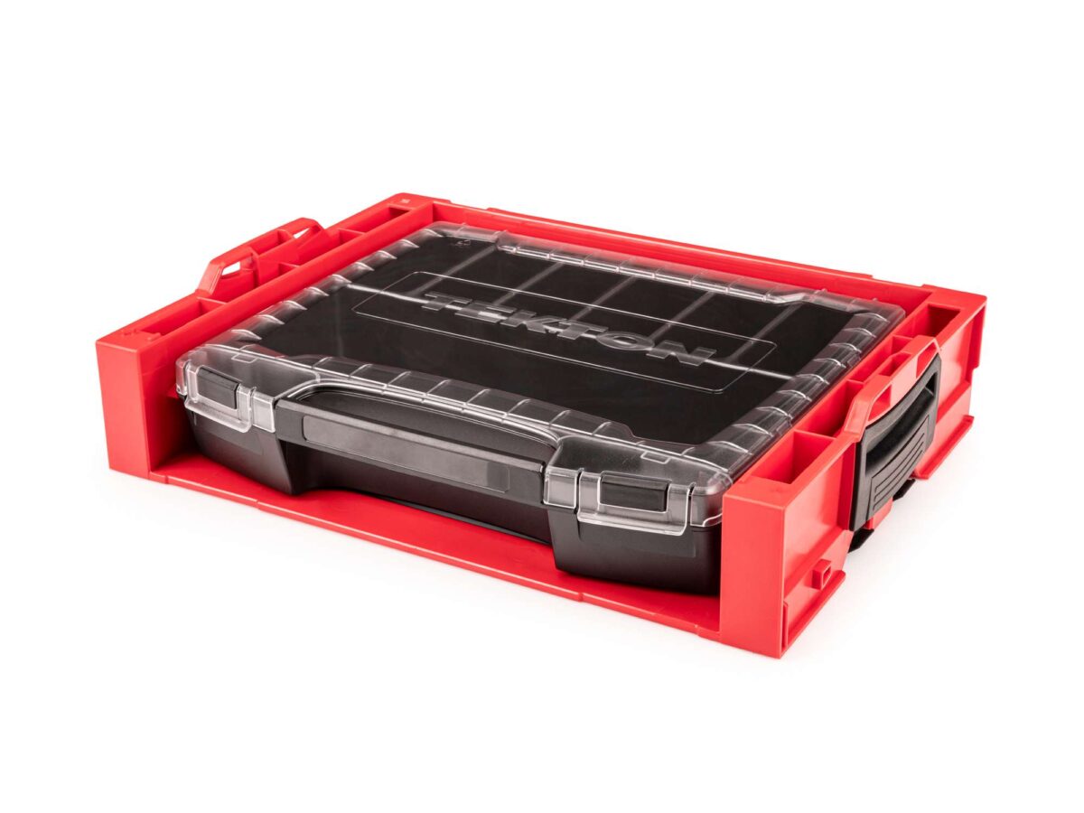 TEKTON Lidded Drawer (i-BOXX) with 7-Cavity Parts Tray and Stacking Drawer Rack | OLB94002 Main image