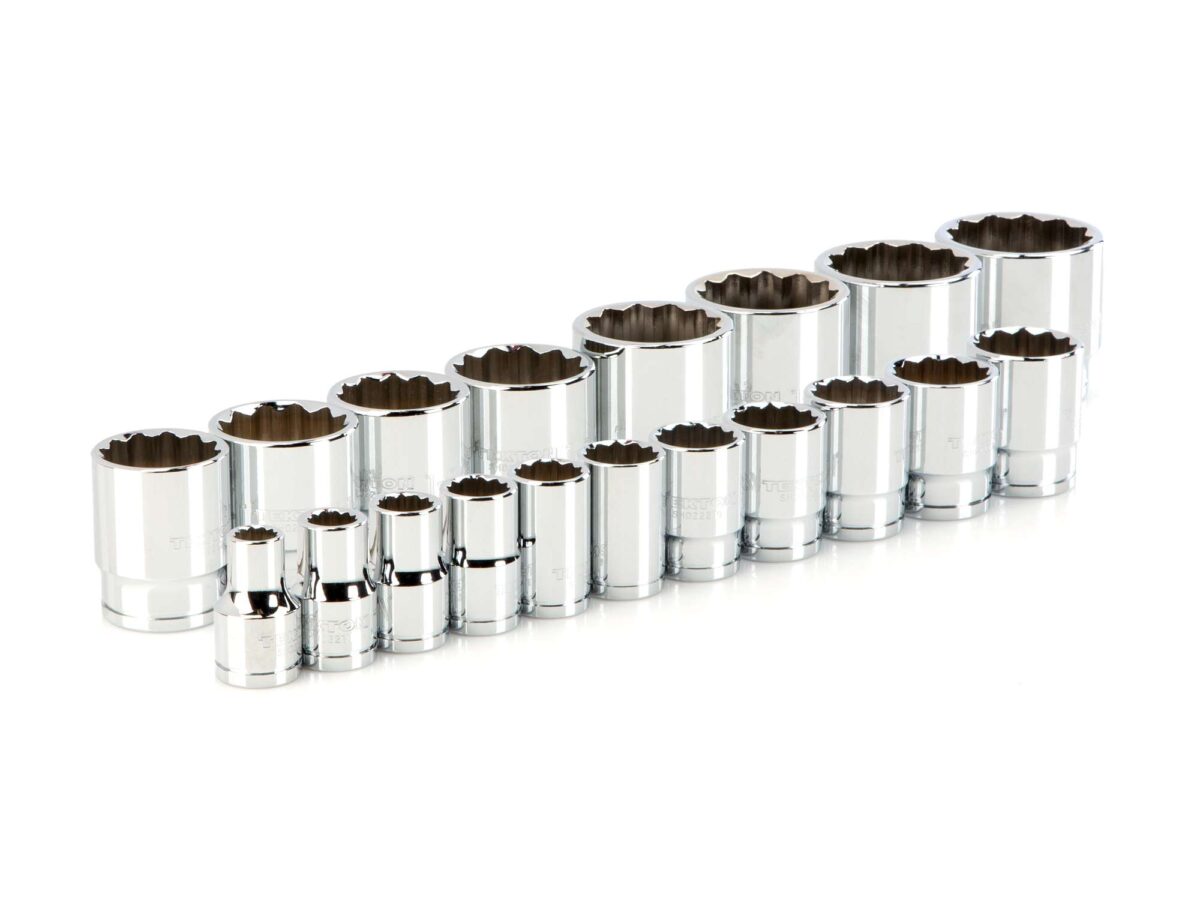 TEKTON 1/2 Inch Drive 12-Point Socket Set, 19-Piece (3/8 - 1-1/2 in.) | SHD92011 Main image