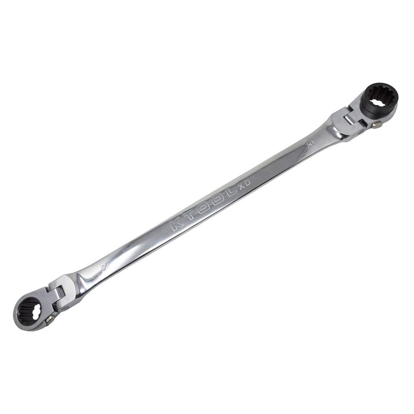 K Tool International Ratcheting Wrench Double Flex 120 Tooth 27mm x 30mm Main image