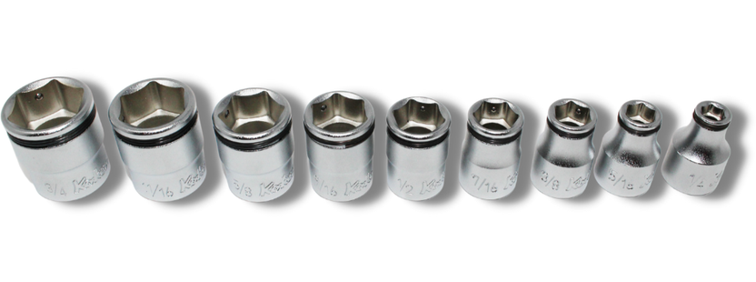 Ko-ken RS3450M/10 3/8 Sq. Dr. Socket set  10mm-22mm Nut Grip 250mm  10 pieces Main image