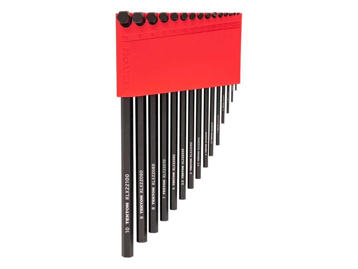 TEKTON Flat End Hex L-Key Set with Holder, 15-Piece (1.3-10 mm) | KLX91205 Main image
