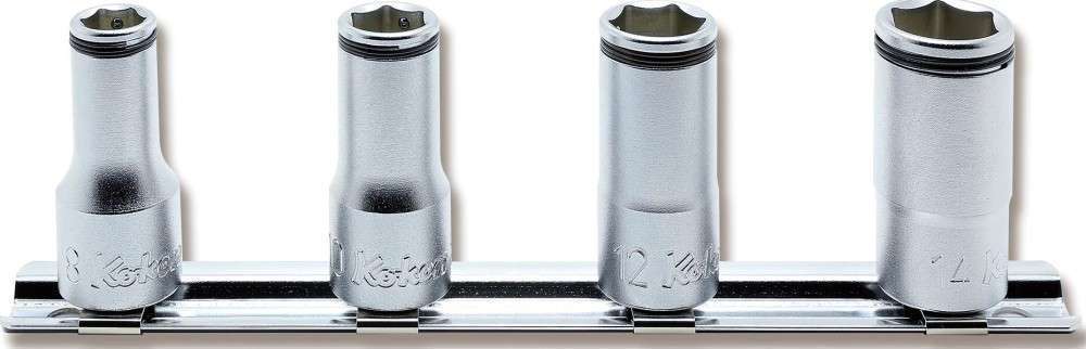 3/8 Sq. Dr. Socket set 8mm-14mm Nut Grip Length 150mm 4 pieces Main image