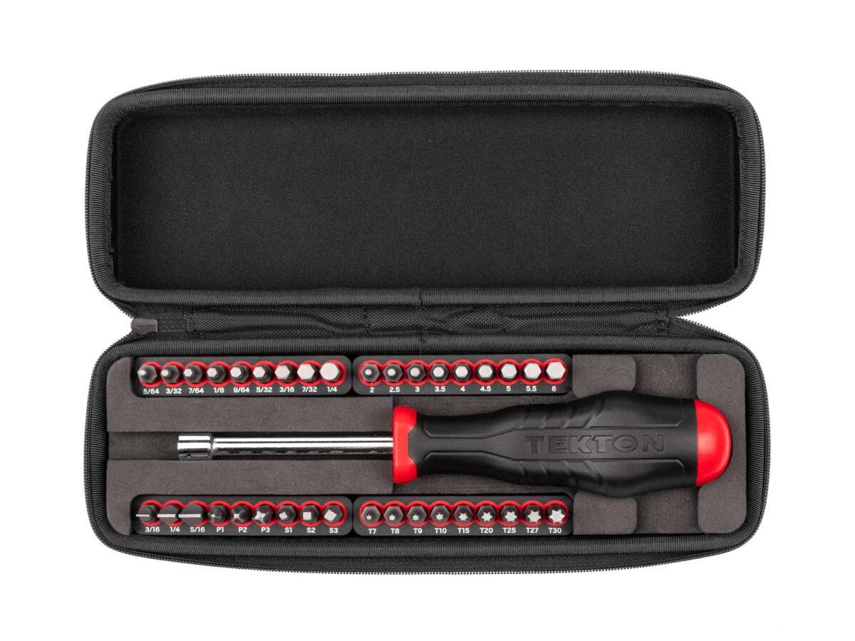 TEKTON 1/4 Inch Bit Driver and Bit Set with Case (37-Piece) | DBH93101 Main image