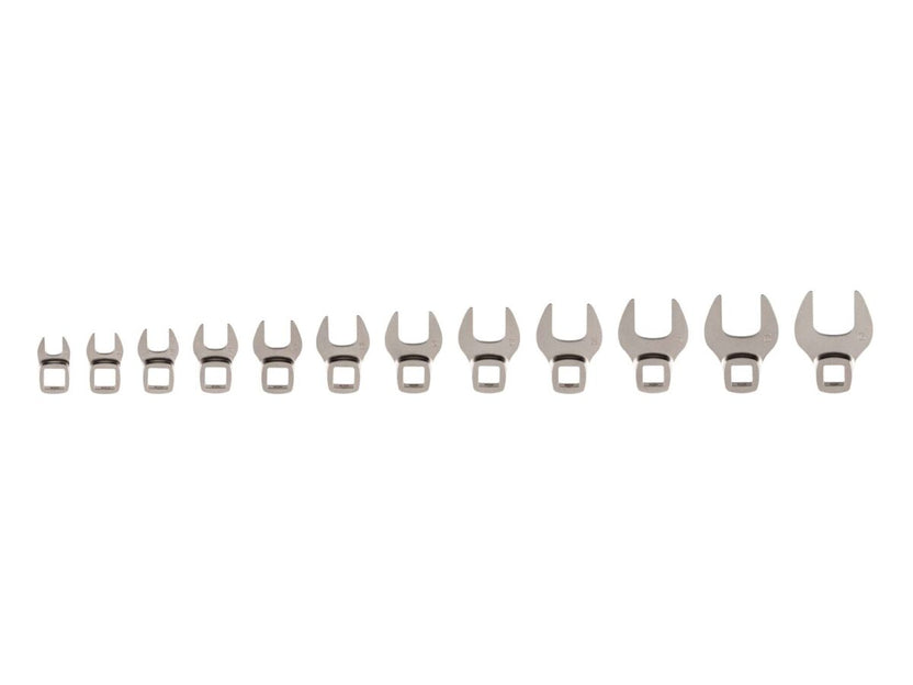 TEKTON 3/8 Inch Drive Crowfoot Wrench Set, 12-Piece (8-19 mm) | WCF93201 Main image
