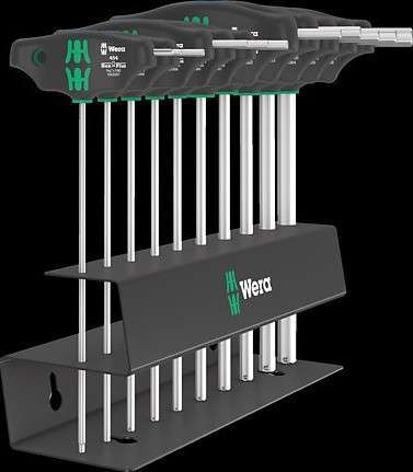 454/10 HF Set Imperial 2 Screwdriver set T-handle Hex-Plus screwdrivers with holding function, imperial, 10 pieces Main image