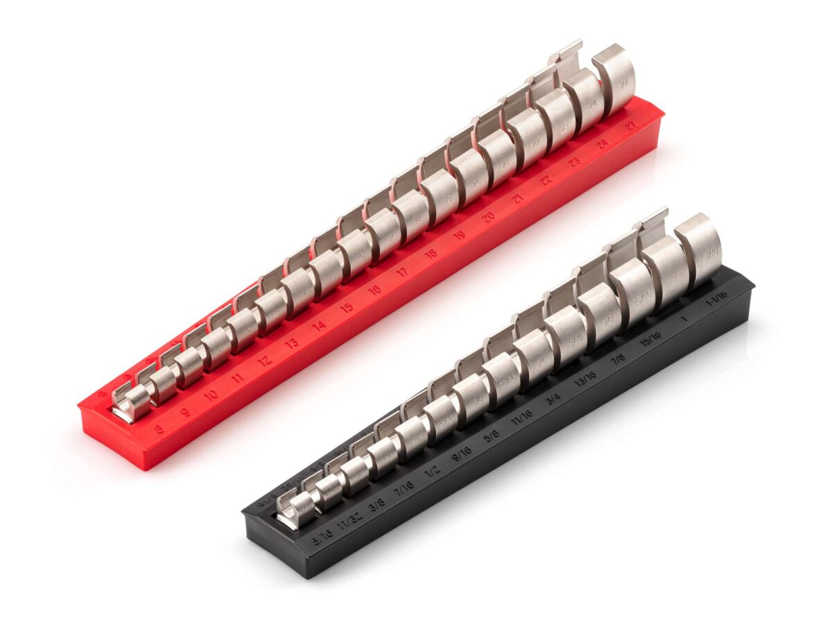 TEKTON 3/8 Inch Drive 6-Point Flare Nut Crowfoot Wrench Set with Racks, 32-Piece (5/16 - 1-1/16 in., 8-27 mm) | WCF92320