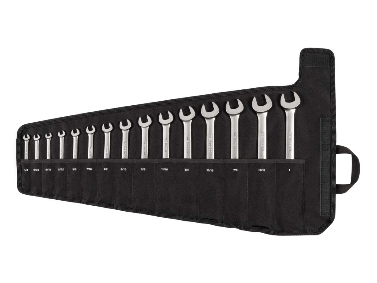 TEKTON Flex Head 12-Point Ratcheting Combination Wrench Set with Pouch, 15-Piece (1/4-1 in.) | WRC95401 Main image