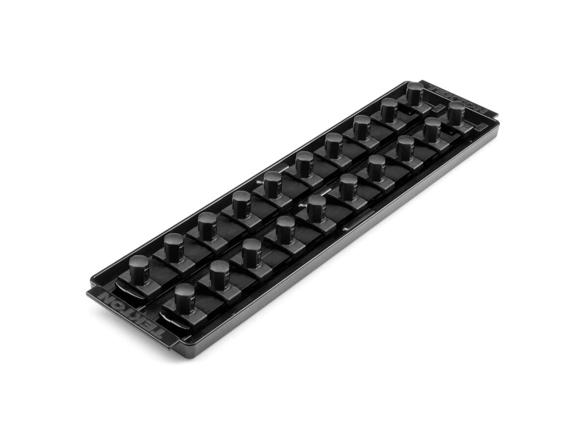 TEKTON 1/2 Inch Drive 2-Rail Socket Organizer Set, Black (20-Tool) | OST22220