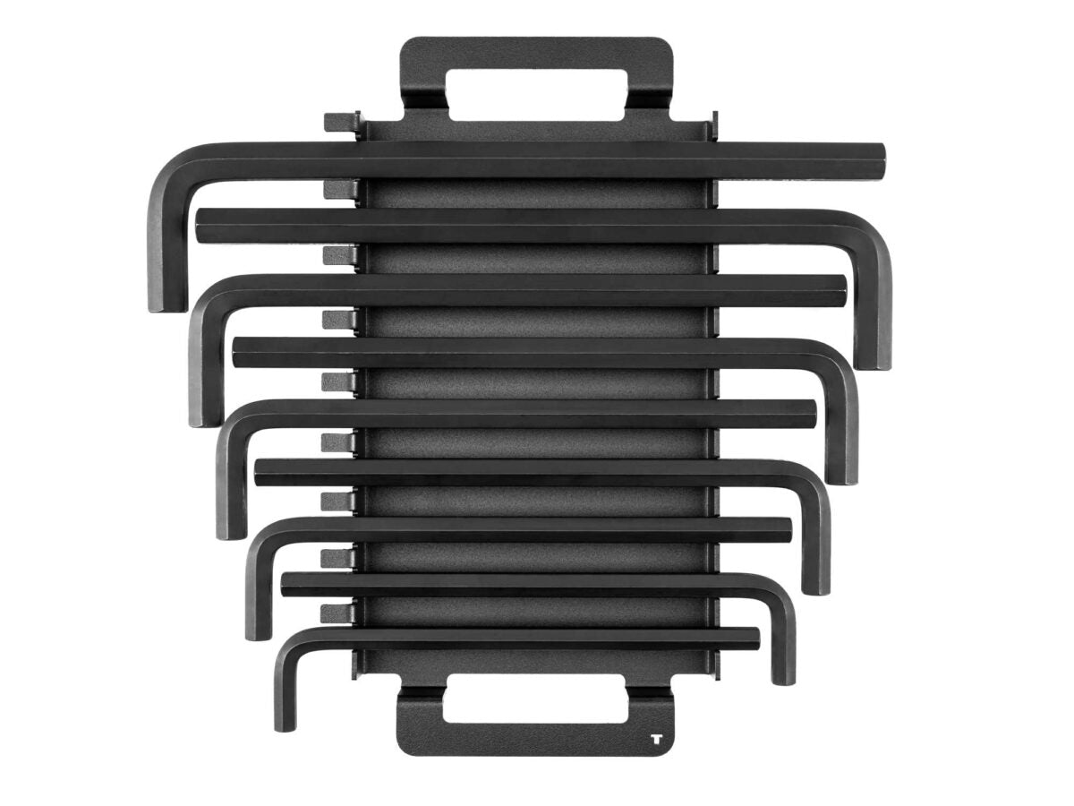 TEKTON Flat End Hex L-Key Set with Rack, 9-Piece (11-19 mm) | KLX92201
