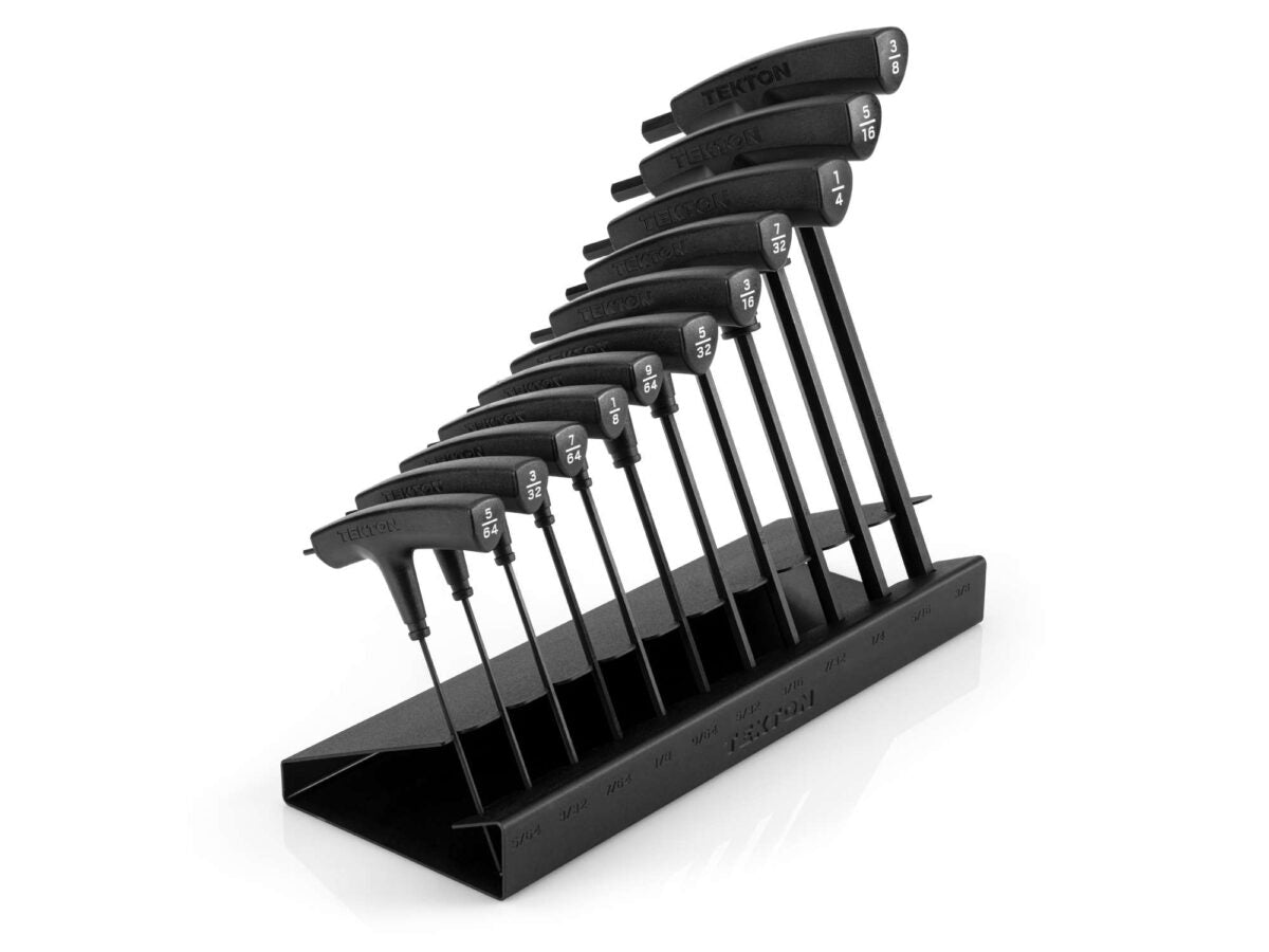 TEKTON Ball End Hex T-Handle Key Set with Stand, 11-Piece (5/64-3/8 in.) | KTX92101 Main image
