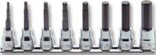 3/8 Sq. Dr. Bit Socket set 3mm-12mm Hex Length 200mm 8 pieces Main image