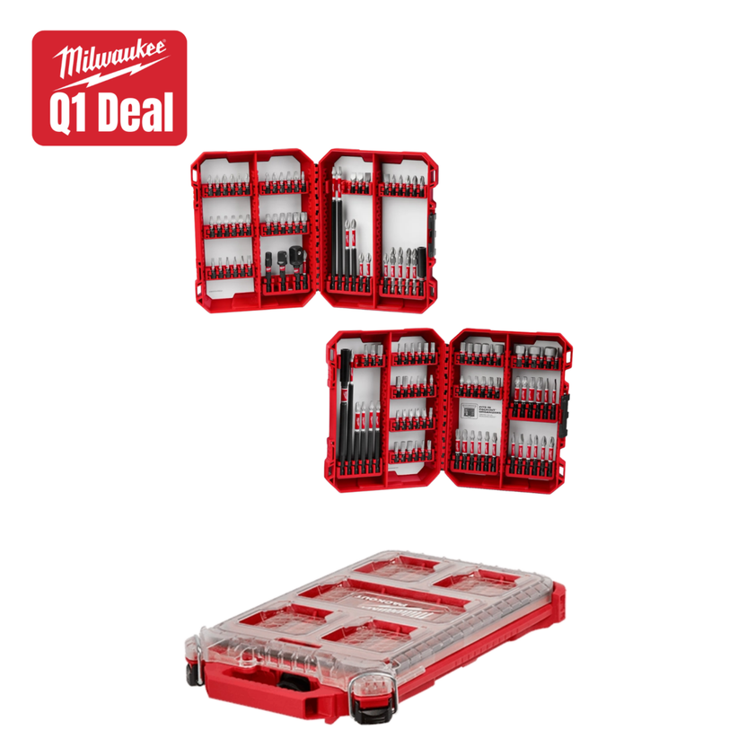 SHOCKWAVE Impact Duty™ Driver Bit Set- 124PC w/ FREE Low Profile Packout Main image