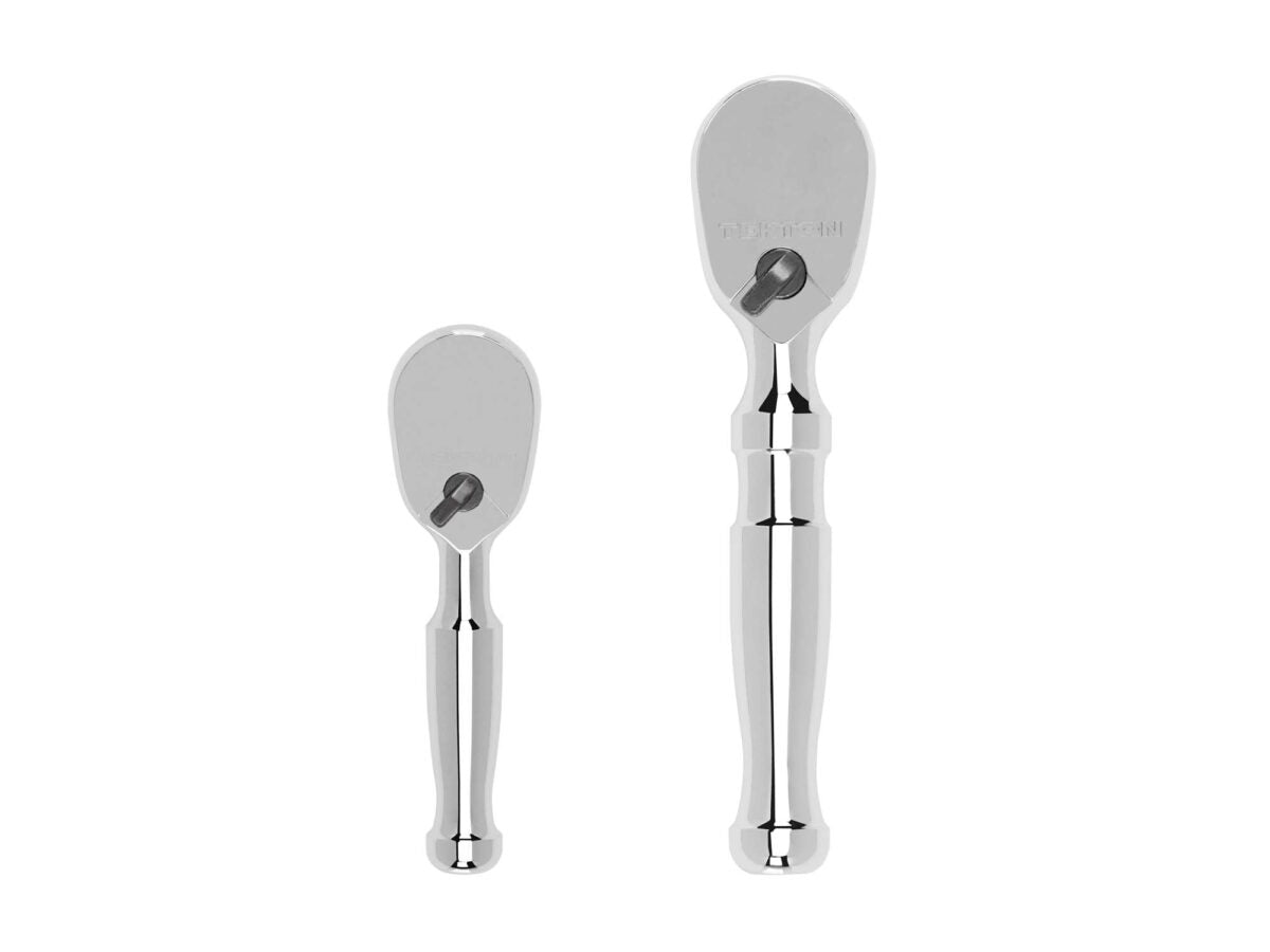 TEKTON 1/4, 3/8 Inch Drive Stubby Ratchet Set, 2-Piece (3, 4-1/2 in.) | SRH91006 Main image