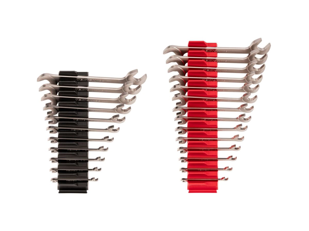 TEKTON Angle Head Open End Wrench Set with Modular Organizers, 25-Piece (1/4-3/4 in., 6-19 mm) | WAE93501 Main image