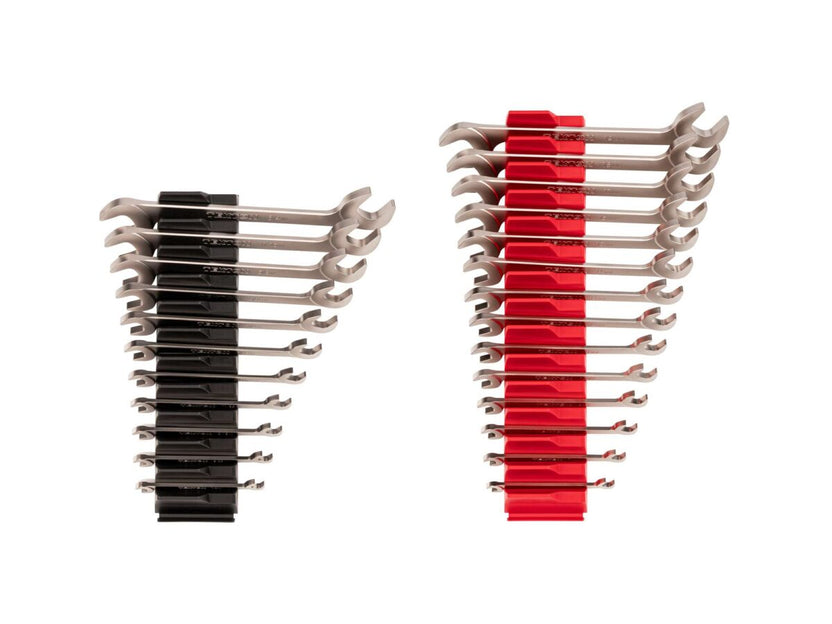 TEKTON Angle Head Open End Wrench Set with Modular Organizers, 25-Piece (1/4-3/4 in., 6-19 mm) | WAE93501 Main image
