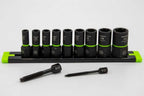 9-PC 1/4" Drive SAE RPT Socket Extractor Set (standard length