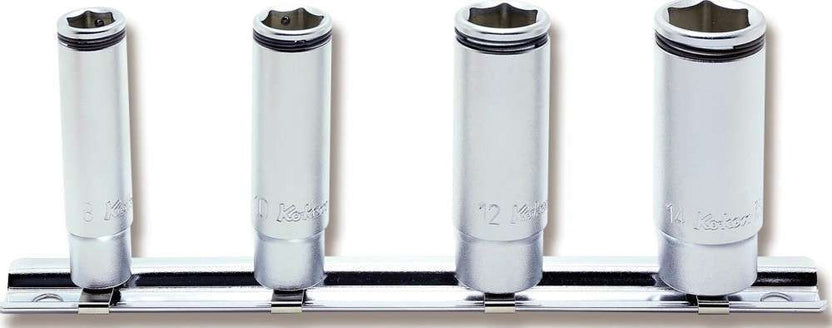 1/4 Sq. Dr. Socket set 8-14mm Nut Grip Length 150mm 4 pieces Main image