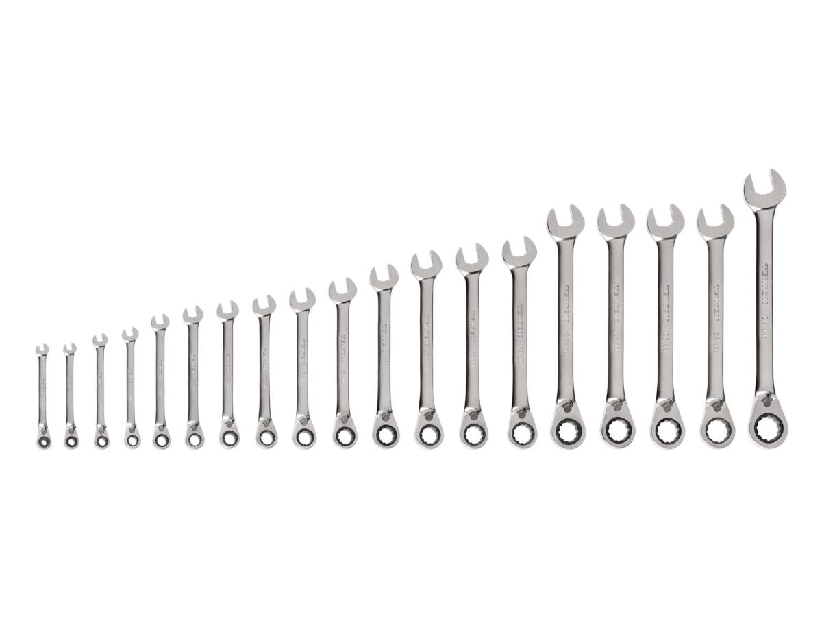 TEKTON Reversible 12-Point Ratcheting Combination Wrench Set, 19-Piece (6-24 mm) | WRC94003 Main image