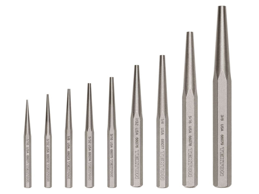 TEKTON Solid Punch Set, 9-Piece (1/16-3/8 in.) | PNC94001 Main image