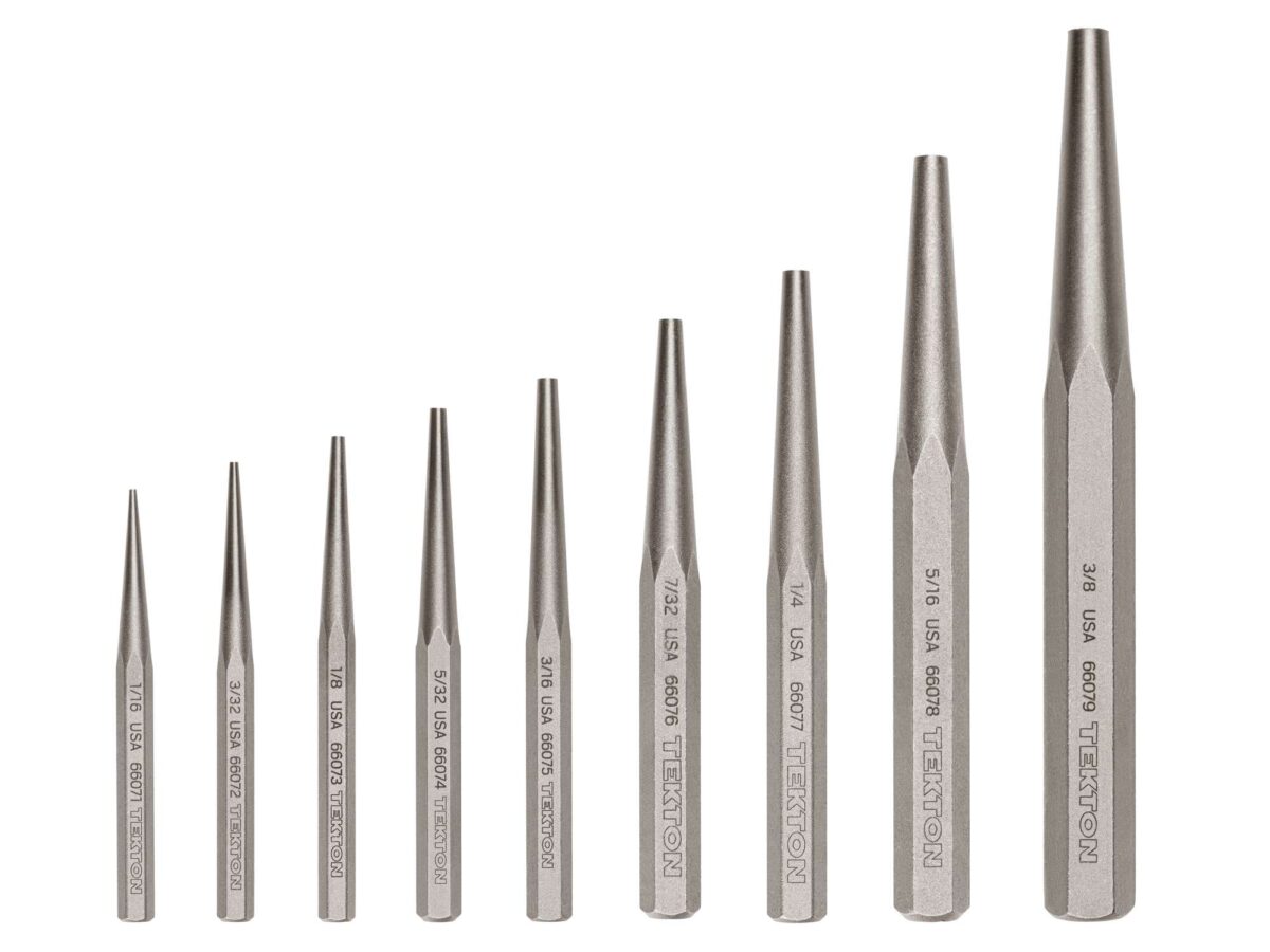 TEKTON Solid Punch Set, 9-Piece (1/16-3/8 in.) | PNC94001