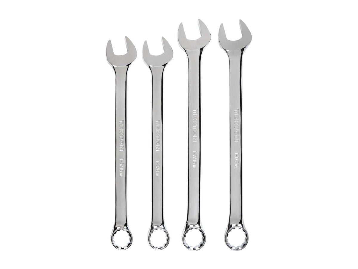 TEKTON Combination Wrench Set, 4-Piece (1 - 5/16 - 1-1/2 in.) | WCB90102