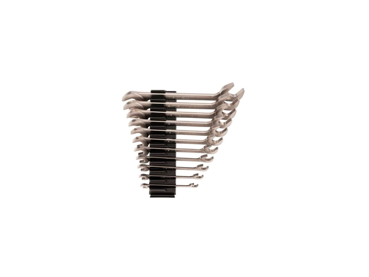 TEKTON Angle Head Open End Wrench Set with Modular Organizers, 11-Piece (3/8-1 in.) | WAE91502 Main image