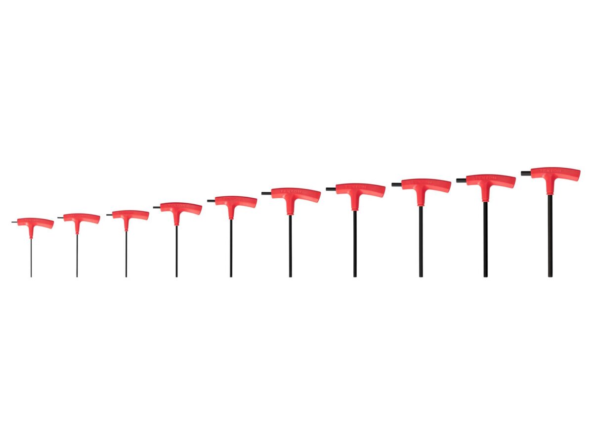 TEKTON Flat End Hex T-Handle Key Set, 10-Piece (2-10 mm) | KTX90202 Main image