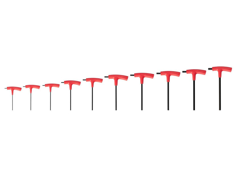 TEKTON Flat End Hex T-Handle Key Set, 10-Piece (2-10 mm) | KTX90202 Main image