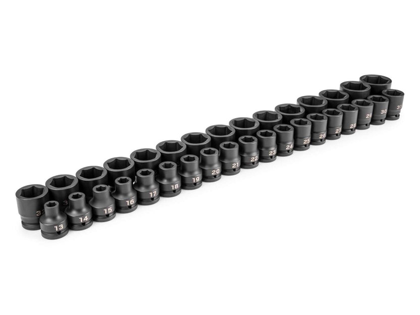 TEKTON 3/4 Inch Drive 6-Point Impact Socket Set, 34-Piece (13-50 mm) | SID93018 Main image