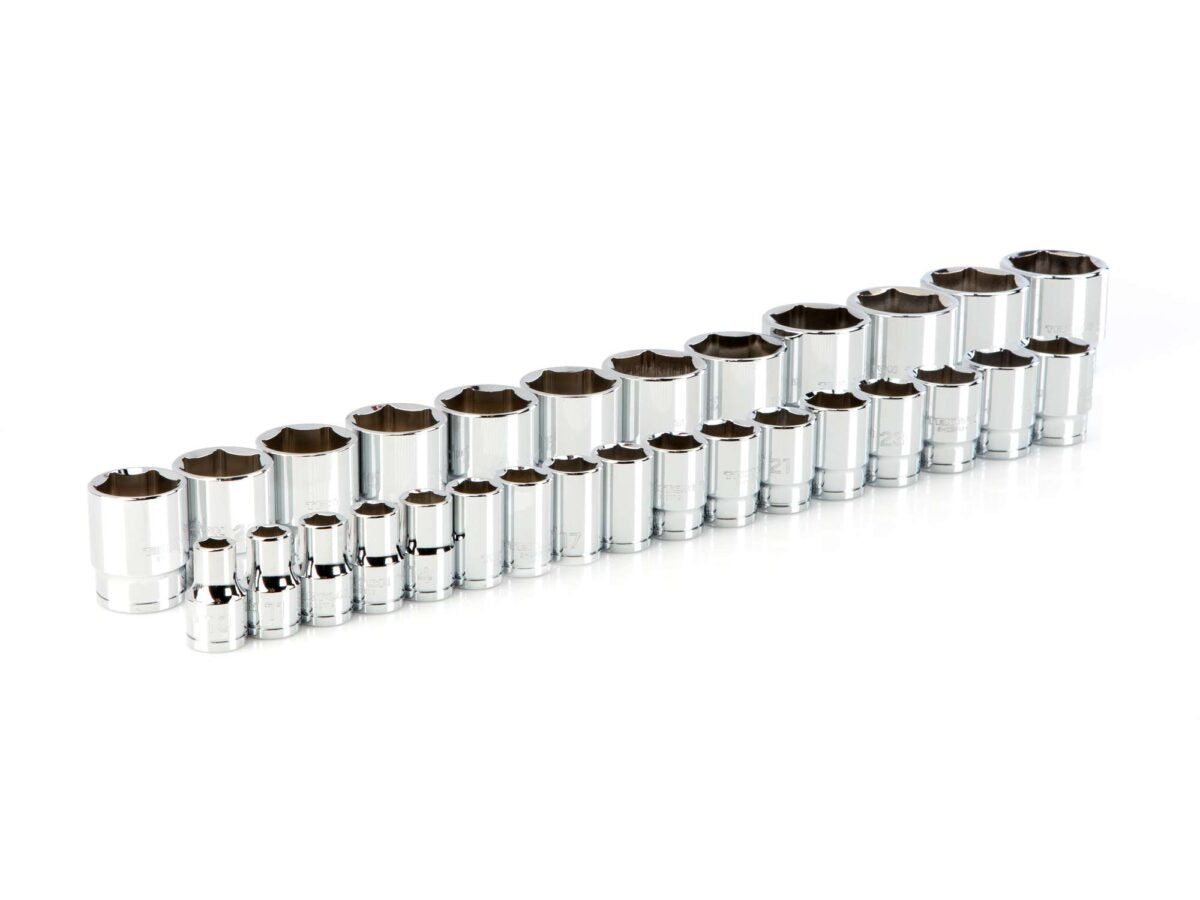 TEKTON 1/2 Inch Drive 6-Point Socket Set, 29-Piece (10-38 mm) | SHD92010 Main image