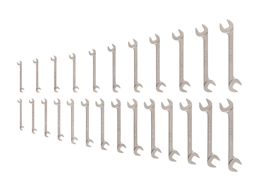 TEKTON Angle Head Open End Wrench Set, 25-Piece (1/4-3/4 in., 6-19 mm) | WAE93001 Main image