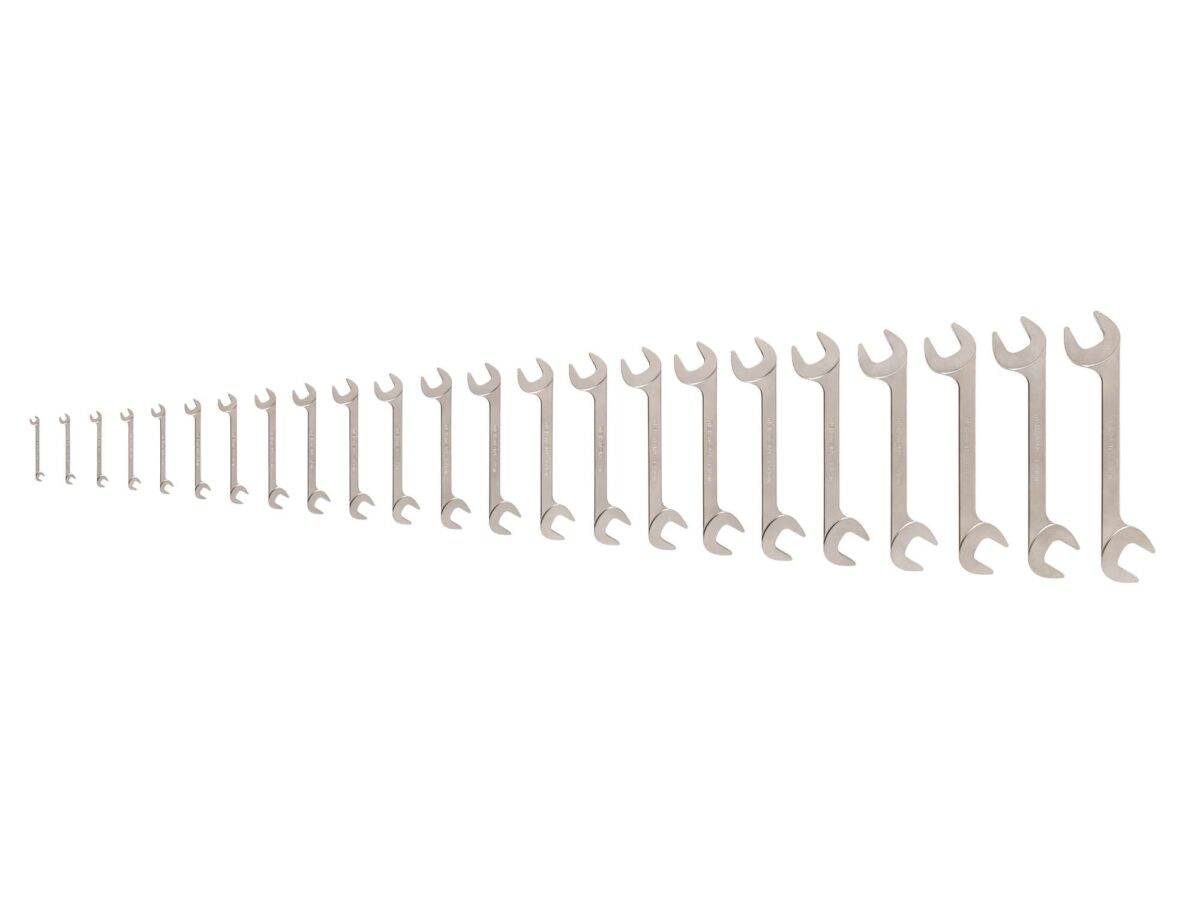 TEKTON Angle Head Open End Wrench Set, 23-Piece (1/4 - 1-1/2 in.) | WAE91007