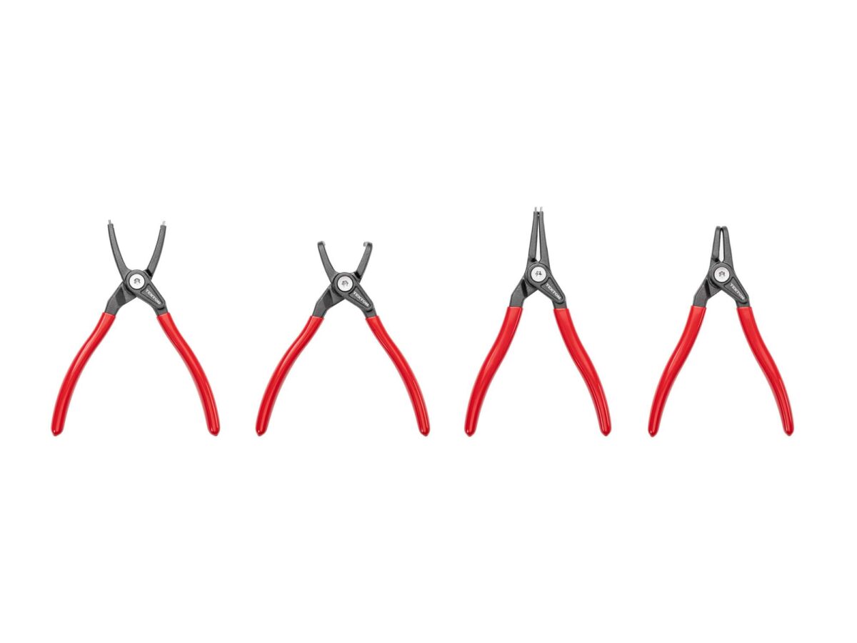 TEKTON 7 Inch Internal and External Retaining Ring Pliers Set, 4-Piece (0.070 in. Tips) | PRR90005