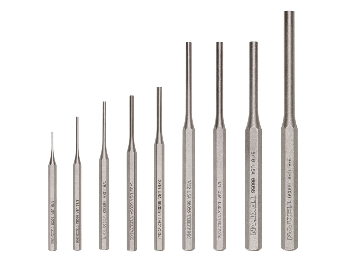 TEKTON Pin Punch Set, 9-Piece (1/16-3/8 in.) | PNC92001 Main image