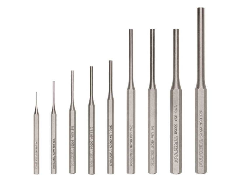 TEKTON Pin Punch Set, 9-Piece (1/16-3/8 in.) | PNC92001 Main image