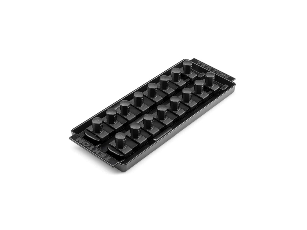 TEKTON 1/2 Inch Drive 2-Rail Socket Organizer Set, Black (16-Tool) | OST21216
