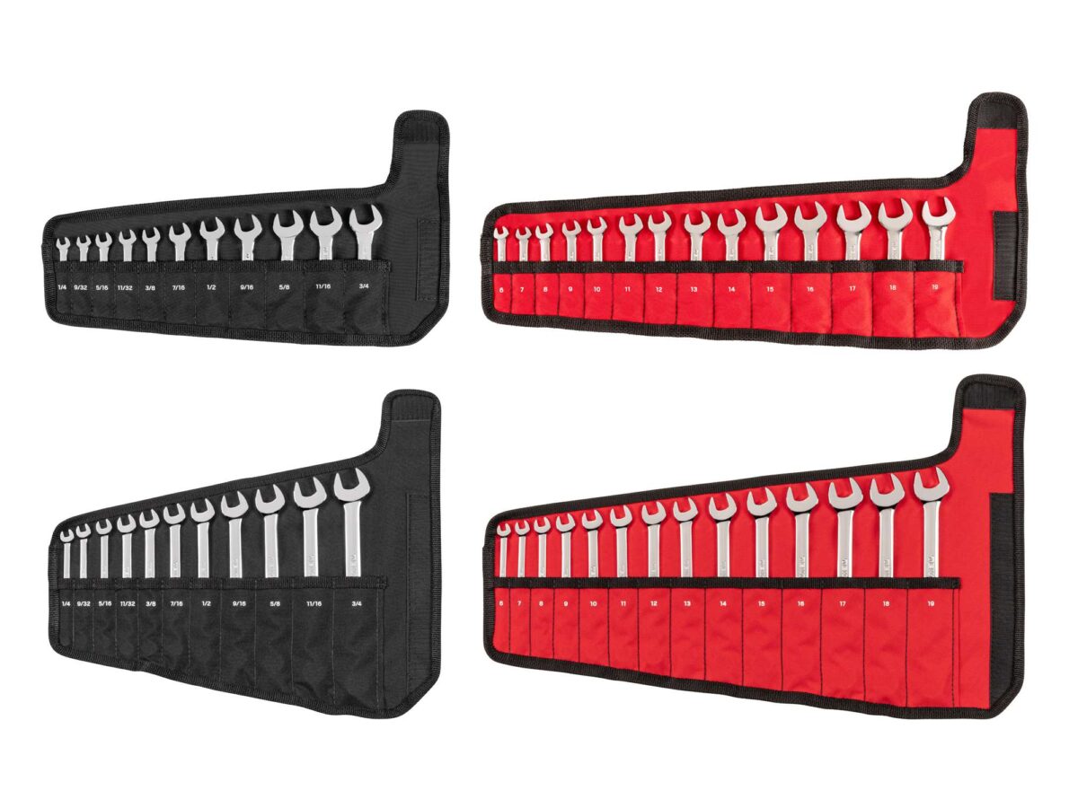 TEKTON Stubby and Standard Length Combination Wrench Set with Pouches, 50-Piece (1/4-3/4 in., 6-19 mm) | WCB94902 Main image