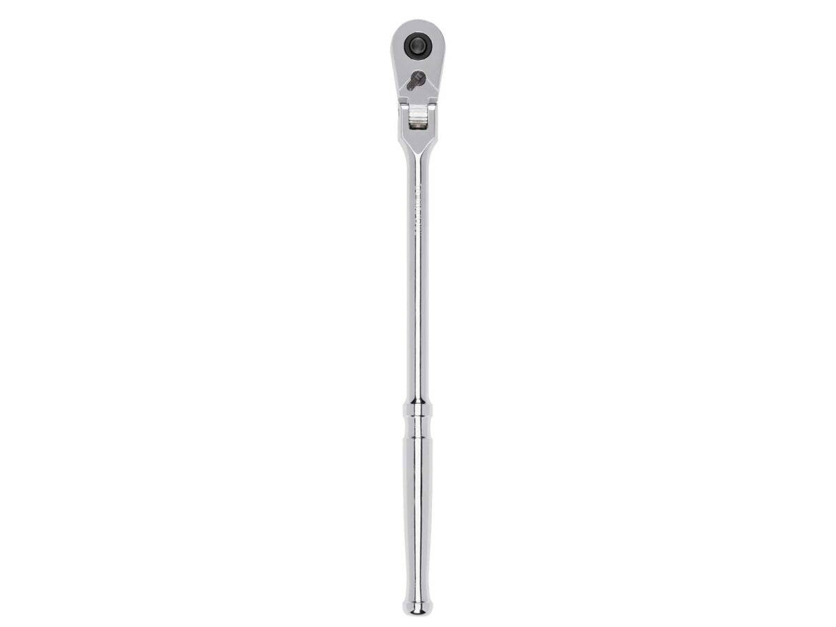TEKTON 3/8 Inch Drive x 12 Inch Flex Head Quick-Release Long Ratchet | SRH31112 Main image