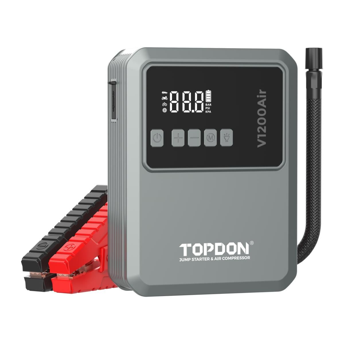 Topdon 2-in-1 1200 Peak Amp Jump Starter and Tire Inflator Main image