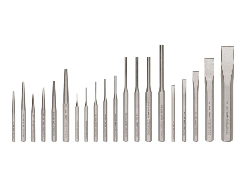 TEKTON Punch and Chisel Set, 20-Piece (Center, Solid, Pin, Chisel) | PNC99001 Main image