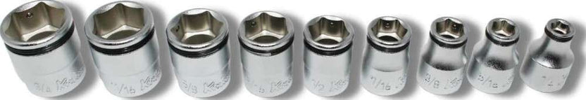 3/8 SQ. DR. NUT-GRIP, 9 PIECES -1/4", 5/16", 3/8", 7/16", 1/2", 9/16", 5/8", 11/16", 3/4" Main image