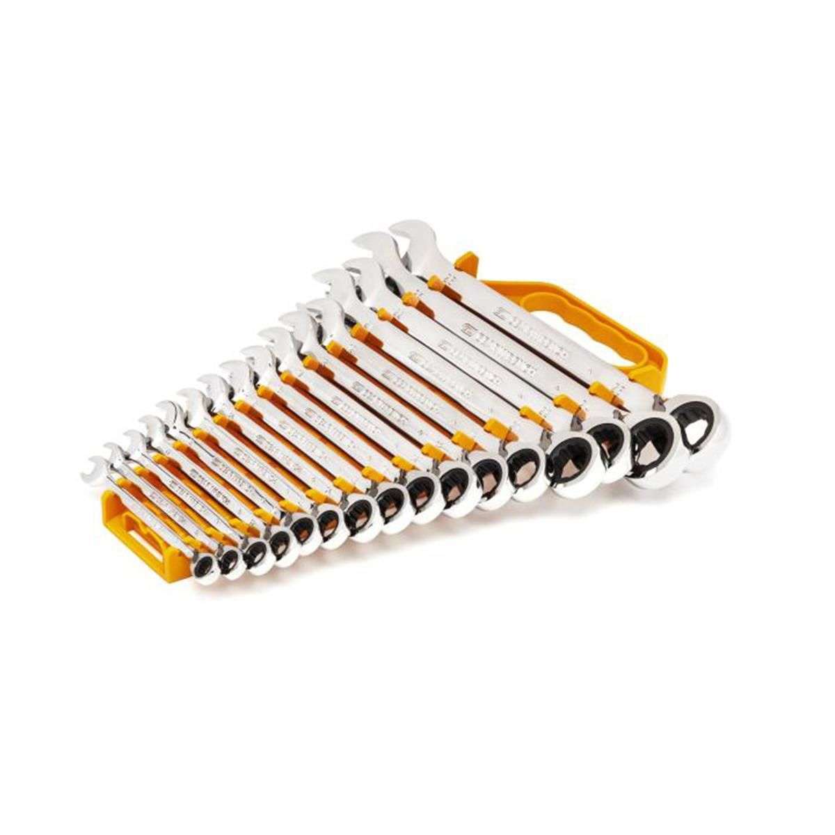 GearWrench 16 Piece 72-Tooth 12 Point Reversible Ratcheting Combination Metric Wrench SetGearWrench 16 Piece 72-Tooth 12 Point Reversible Ratcheting Combination Metric Wrench Set